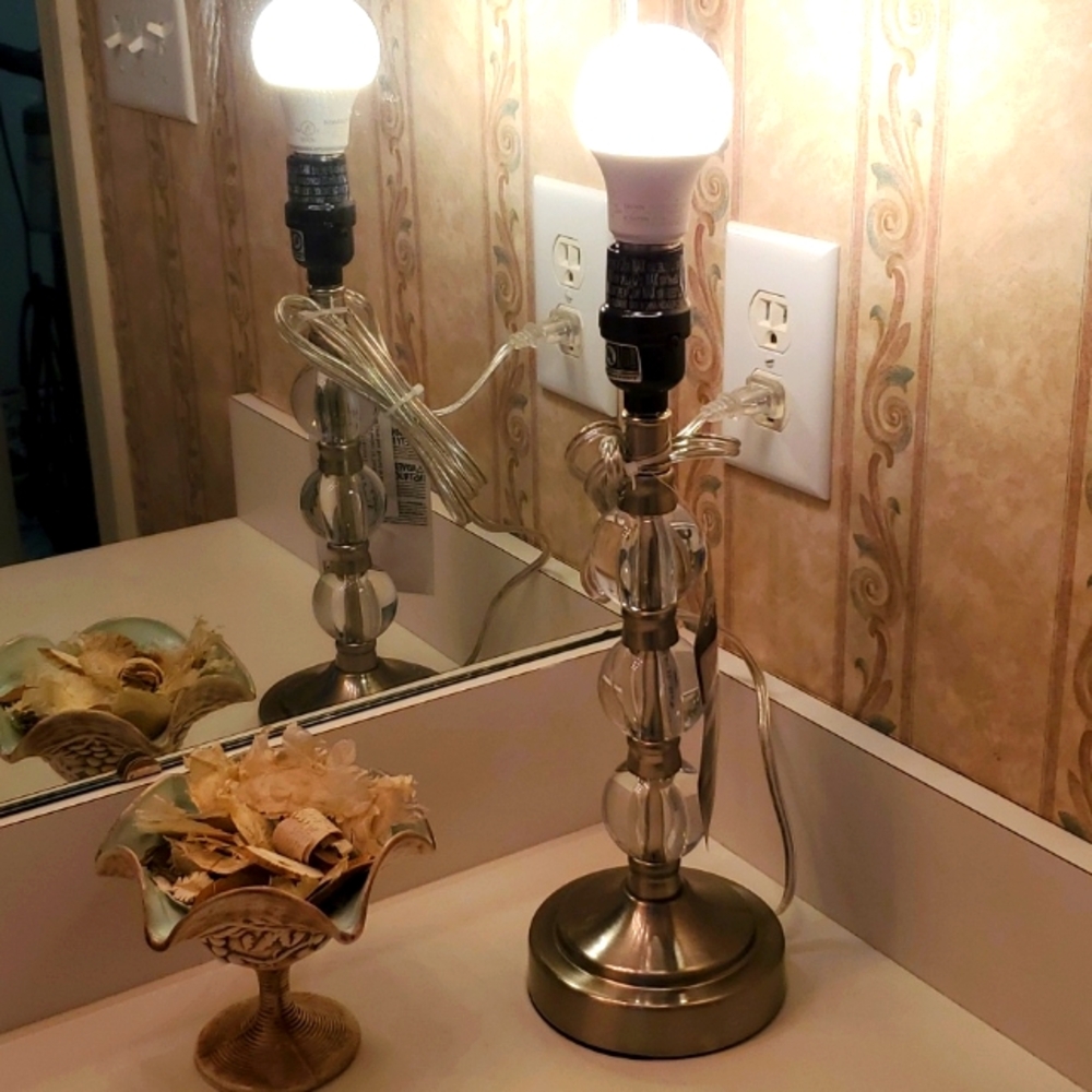 Better Homes & Gardens Brushed Nickel Lamp Base